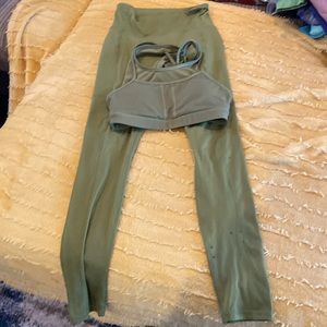 Fabletics workout pants & sports bra